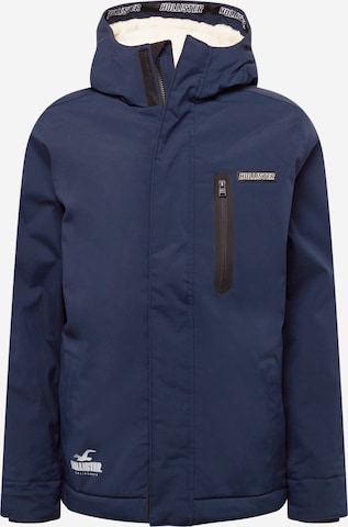 HOLLISTER Winter Jacket in Blue: front