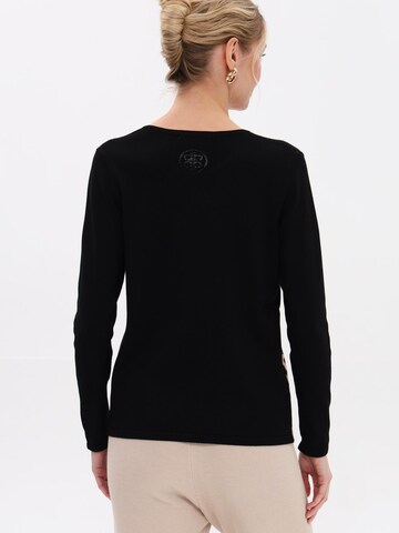 Passioni Pullover in Schwarz