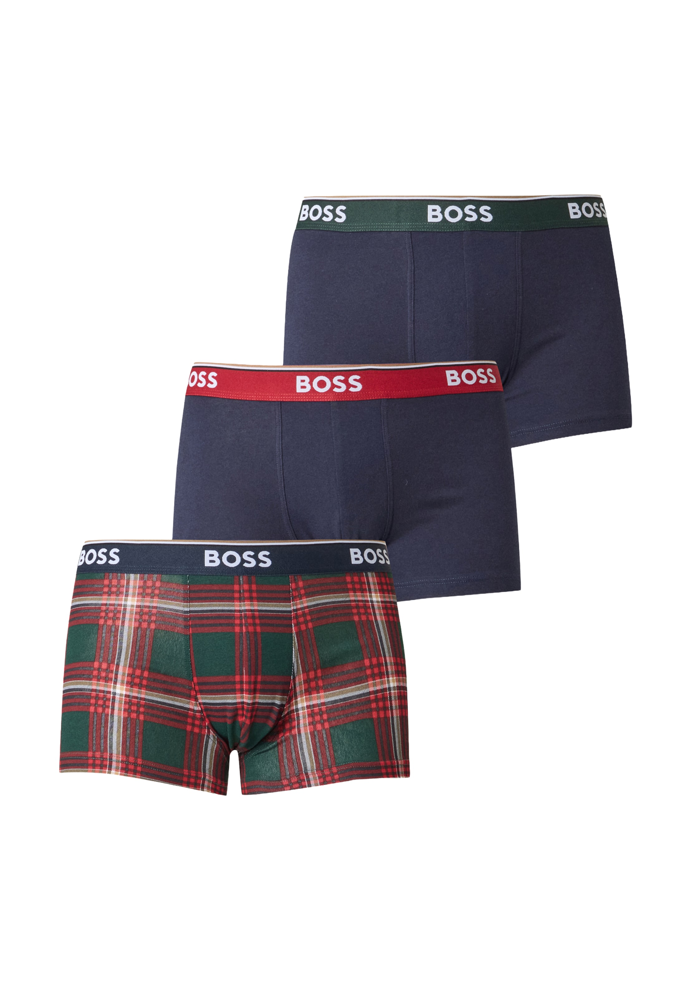 BOSS Bokseršorti 'Power' pieejams S, krāsa - jūraszils / tumši zaļš / sarkans / balts, Preces skats