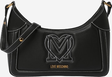 Love Moschino Τσάντα ώμου 'MY HEART' σε μαύρο: μπροστά