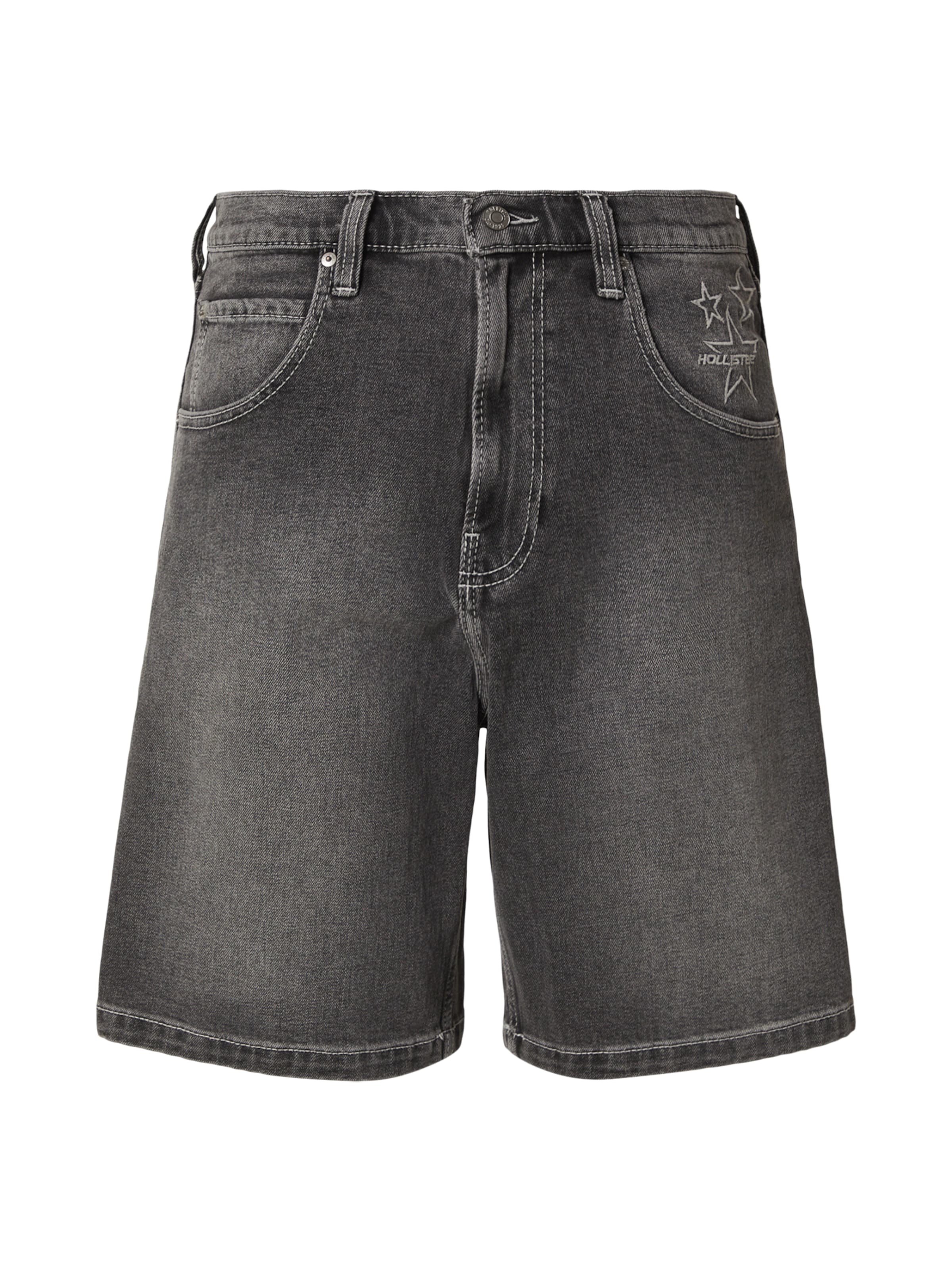 HOLLISTER Baggy Джинсы в Черный: спереди