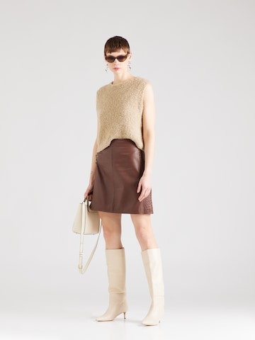 Weekend Max Mara Skirt 'OCRA' in Brown