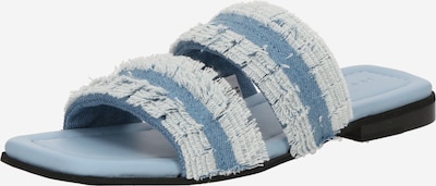 Saboți 'FRINGES' INUIKII pe albastru denim / albastru pastel, Vizualizare produs