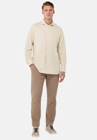 Boggi Milano Regular fit Button Up Shirt in Beige