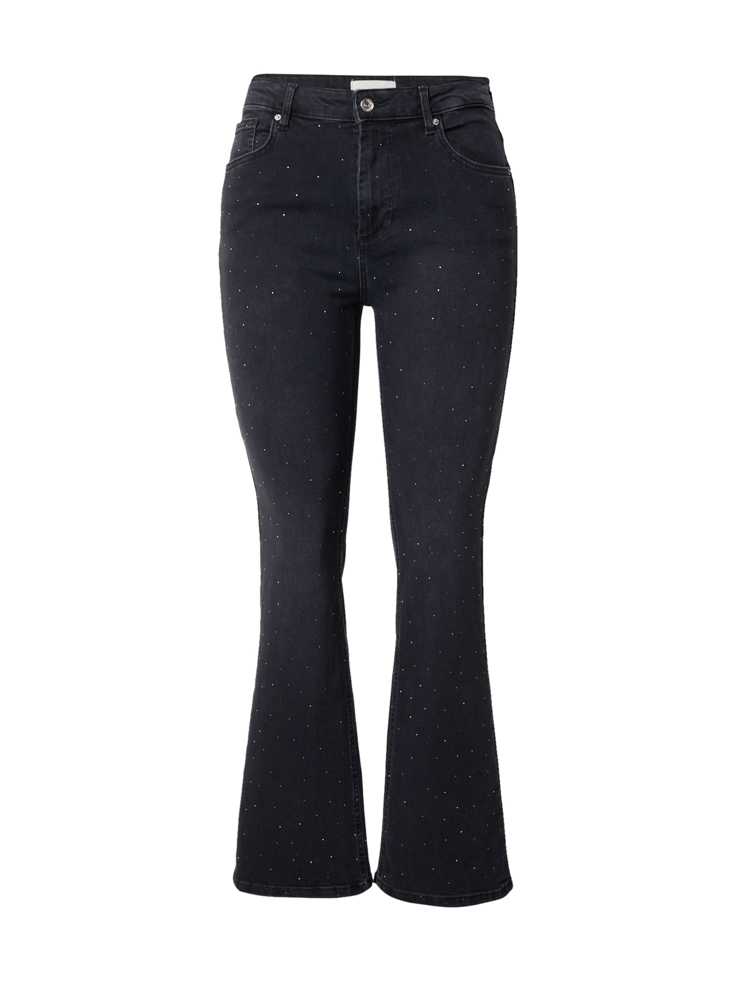 ONLY Carmakoma Zvonový Džíny 'CARWilly' – černá: přední strana