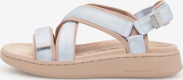 Sandales 'Line' WODEN en bleu : devant