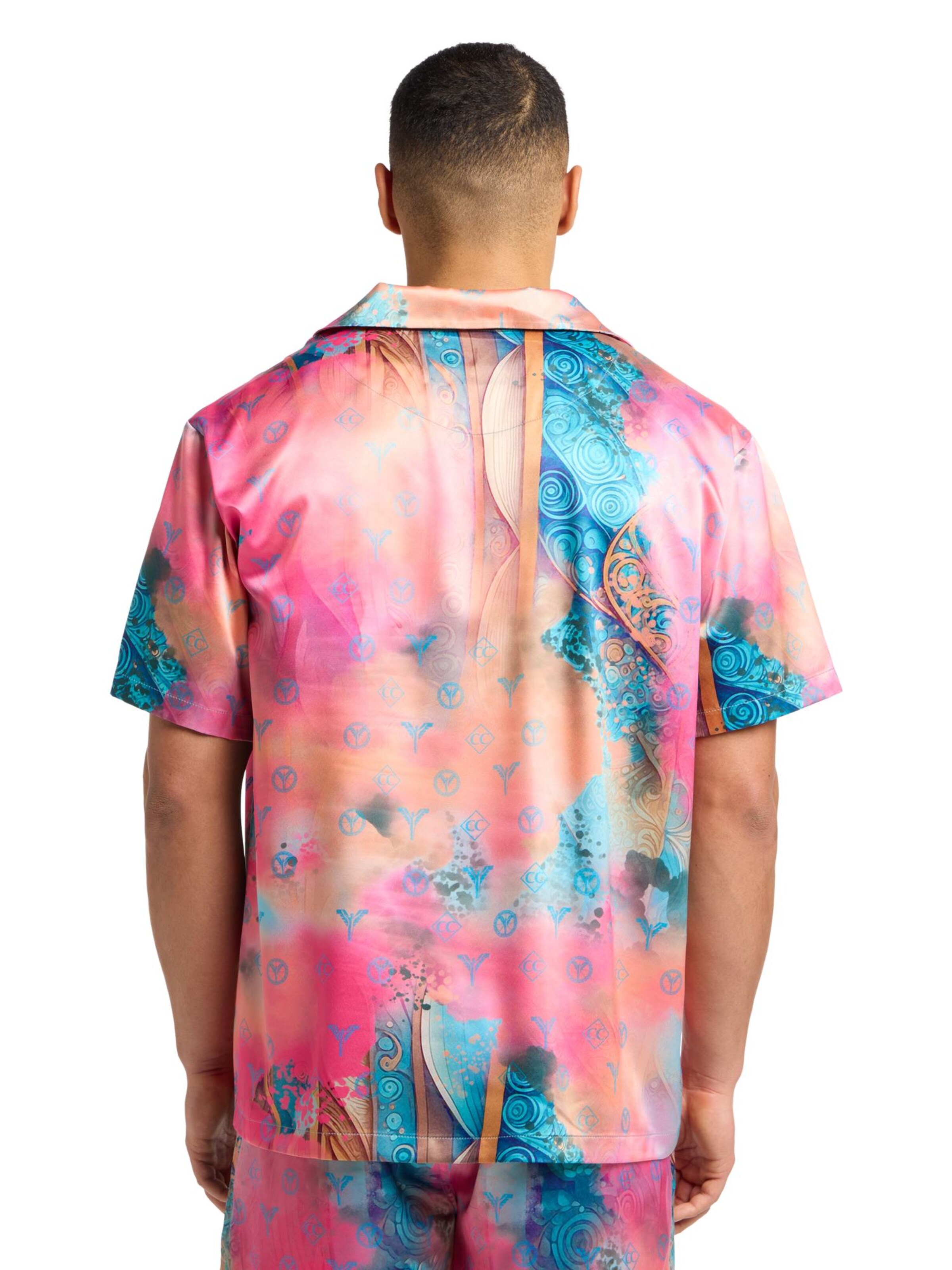 Carlo Colucci Comfort fit Overhemd 'Eikemann' in Roze