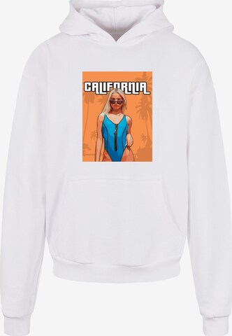 Merchcode Sweatshirt 'Grand California' in Weiß: predná strana