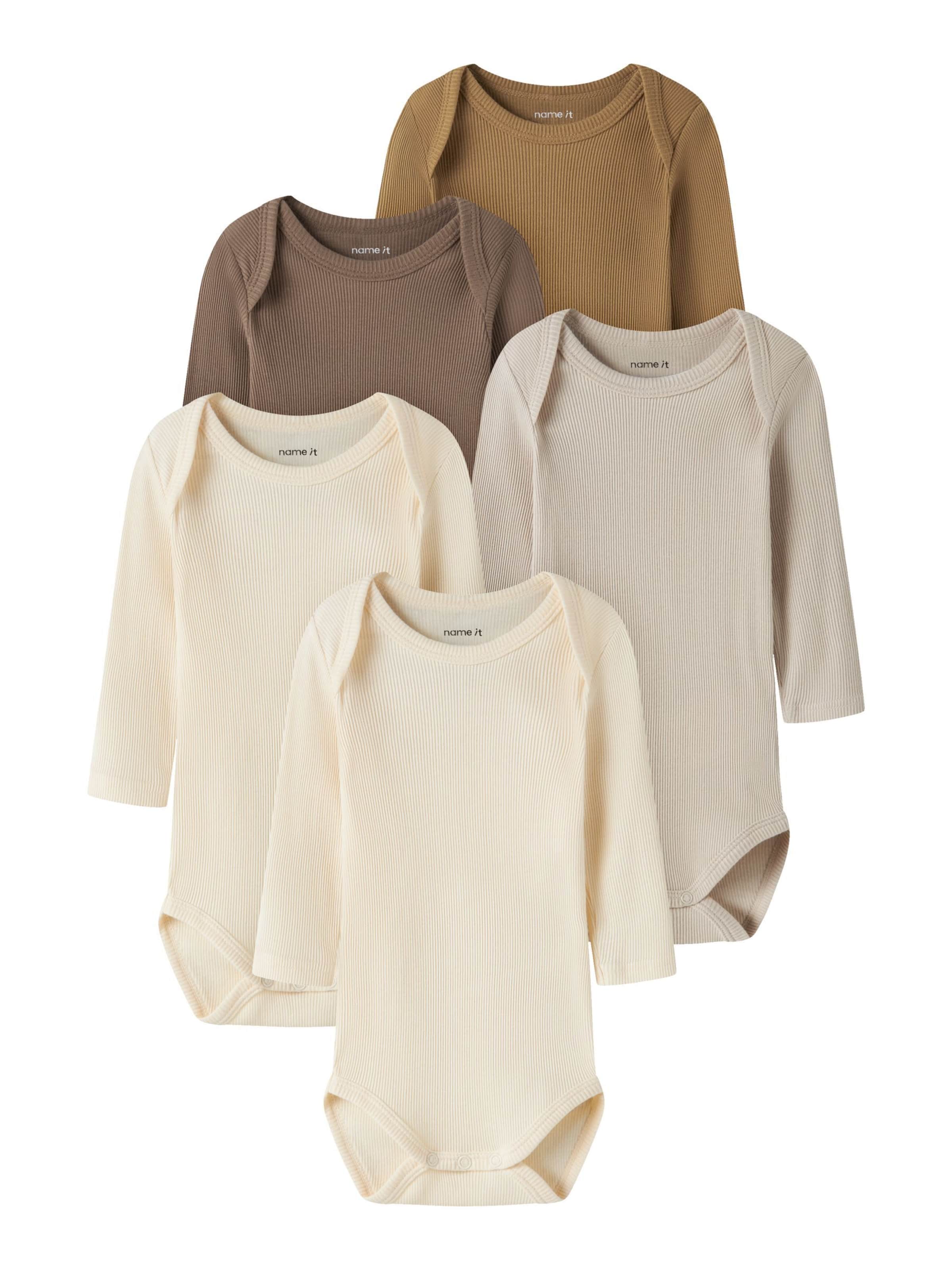 NAME IT Rompertje/body in Beige: voorkant