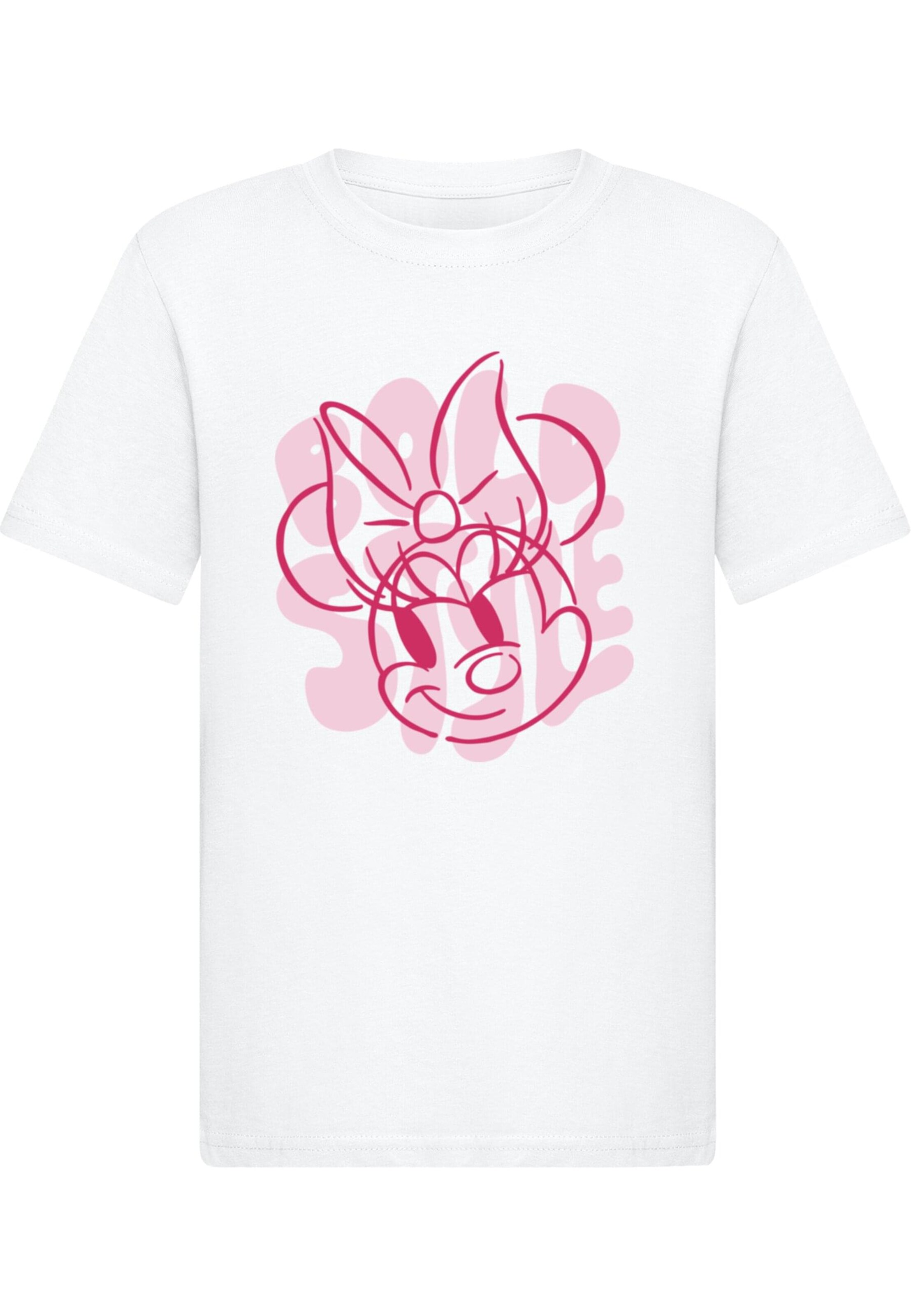 ABSOLUTE CULT T-Shirt 'Minnie Mouse - Bold Style 2.0' in Weiß: Vorderseite