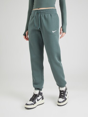 Effilé Pantalon de sport 'Phoenix Fleece' Nike Sportswear en vert : devant