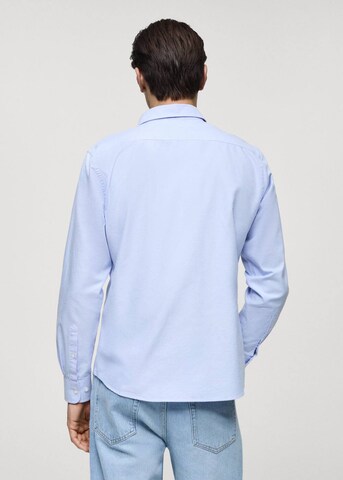 MANGO MAN Regular Fit Hemd 'Oxford' in Blau