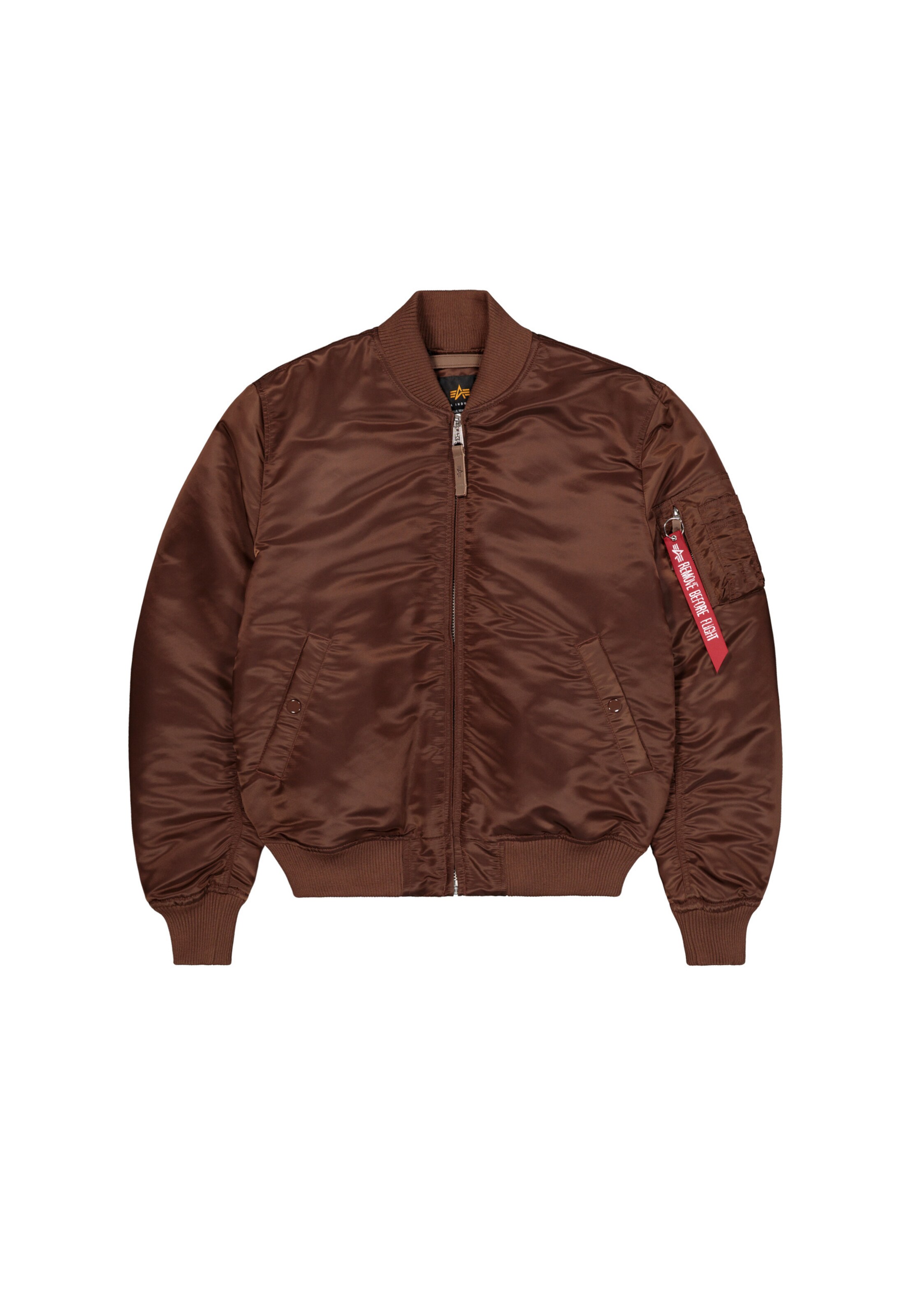 ALPHA INDUSTRIES Übergangsjacke in Braun: Vorderseite