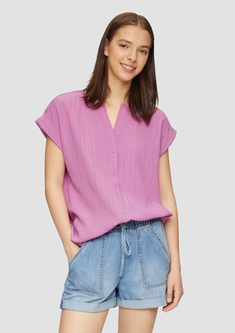 Camicia da donna di QS in lilla: frontale