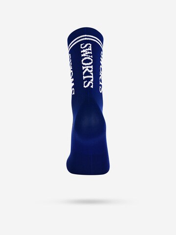 SWORTS Athletic Socks 'HYBRID' in Blue