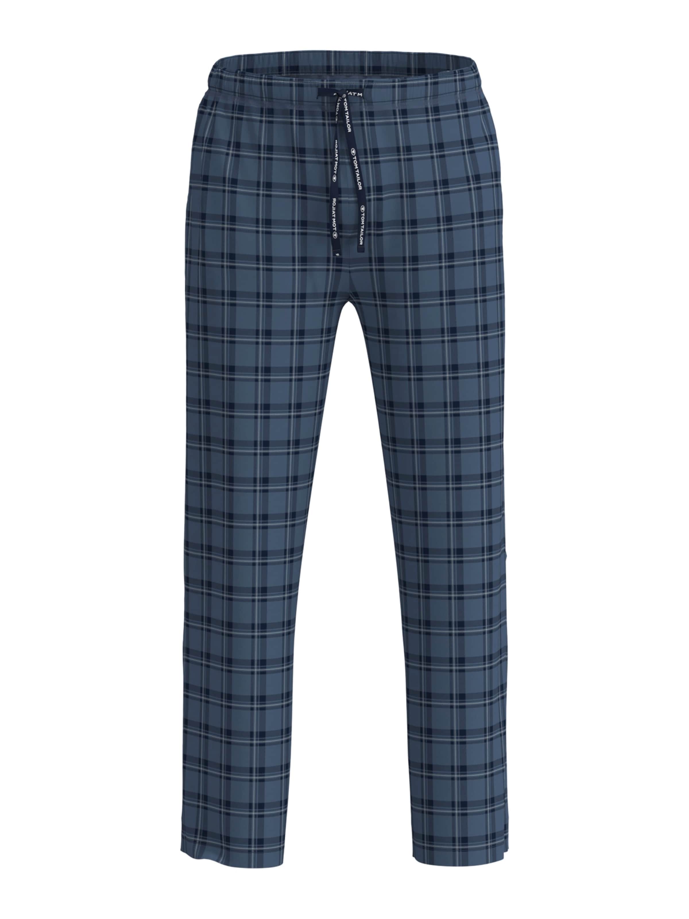 TOM TAILOR Pyjamahose in Blau: Vorderseite