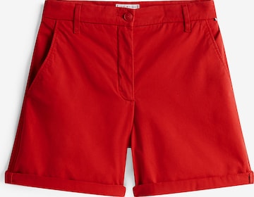 TOMMY HILFIGER Regular Chino trousers in Red: front