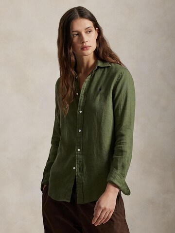 Polo Ralph Lauren Bluse 'CLASSIC' in Grün: Vorderseite
