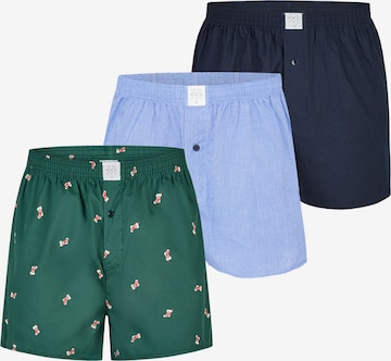 MG-1 Boxer shorts 'Christmas' in Blue: front