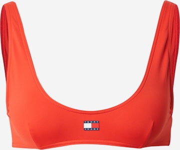 Tommy Jeans Bustier Bikini zgornji del | rdeča barva: sprednja stran