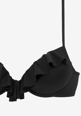 s.Oliver Push-up Bikinitop in Schwarz