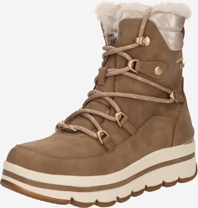 TOM TAILOR Šněrovací kozačky - velbloudí / champagne / světle béžová, Produkt