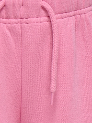 Only Mini Szeroka nogawka Spodnie w kolorze różowy