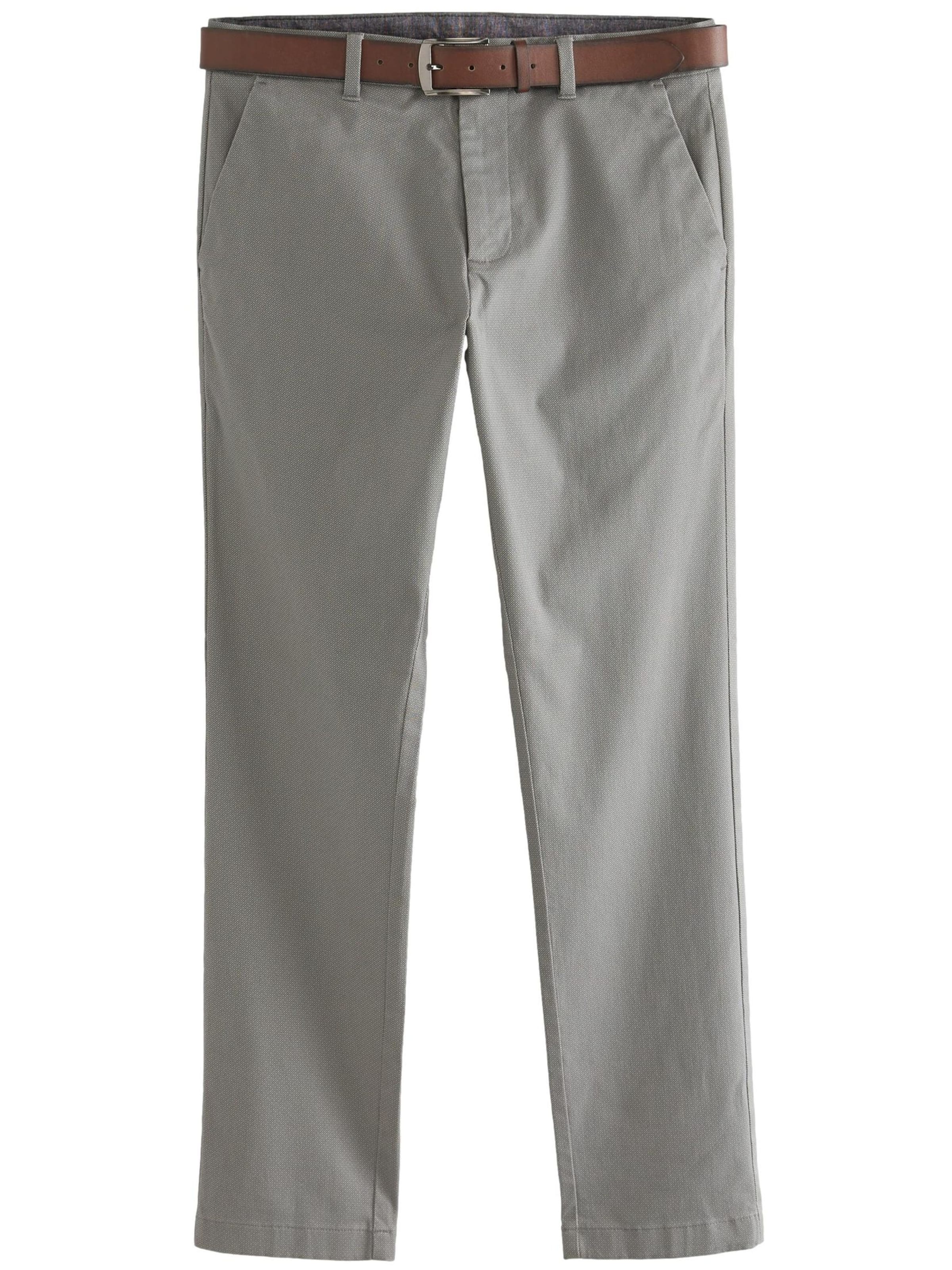 Next Slimfit Hose in Grau: Vorderseite