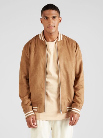 JOOP! Jeans Between-Season Jacket 'Bubar' in Beige: front