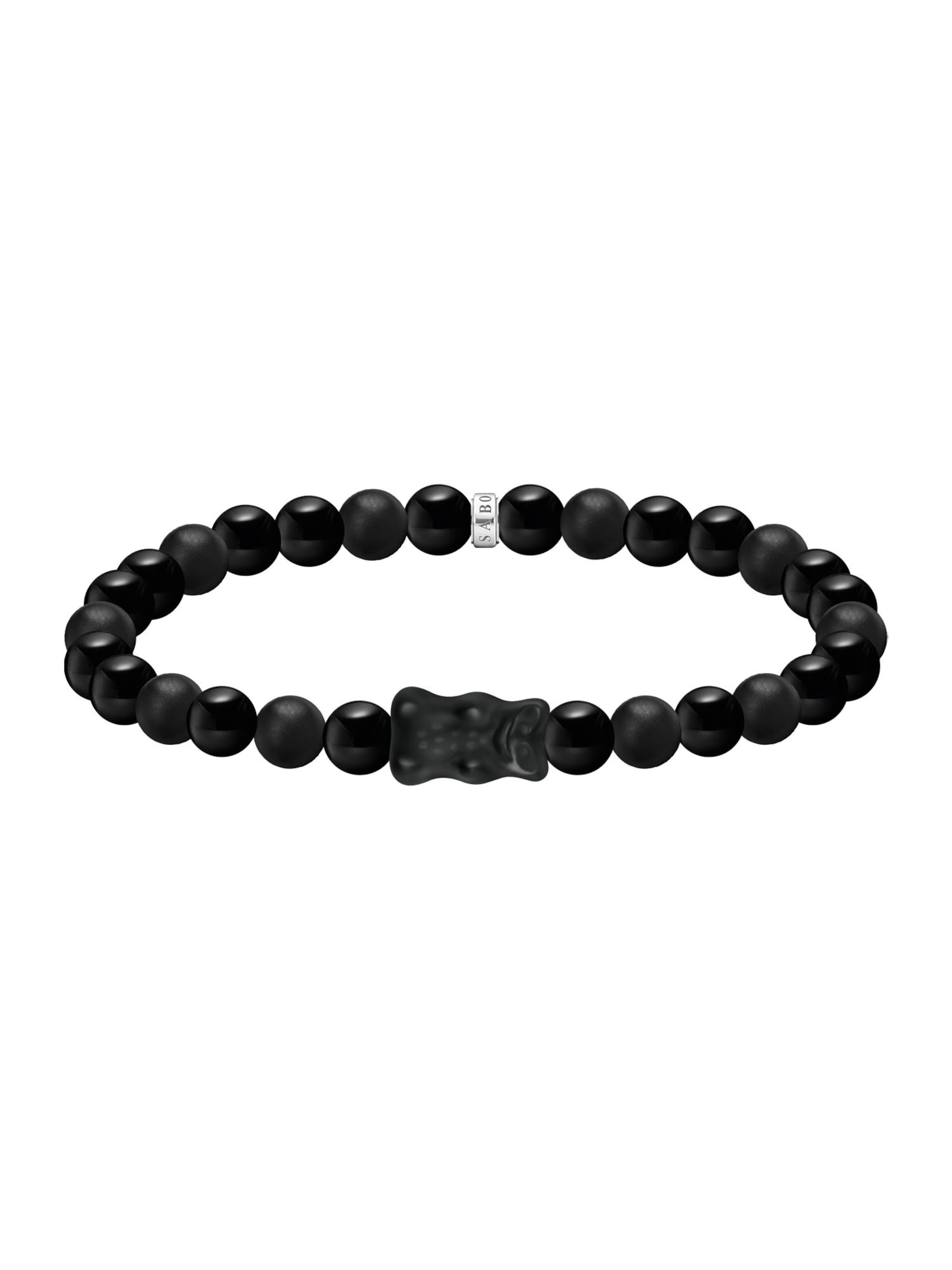 Thomas Sabo Armband in schwarz / silber, Produktansicht