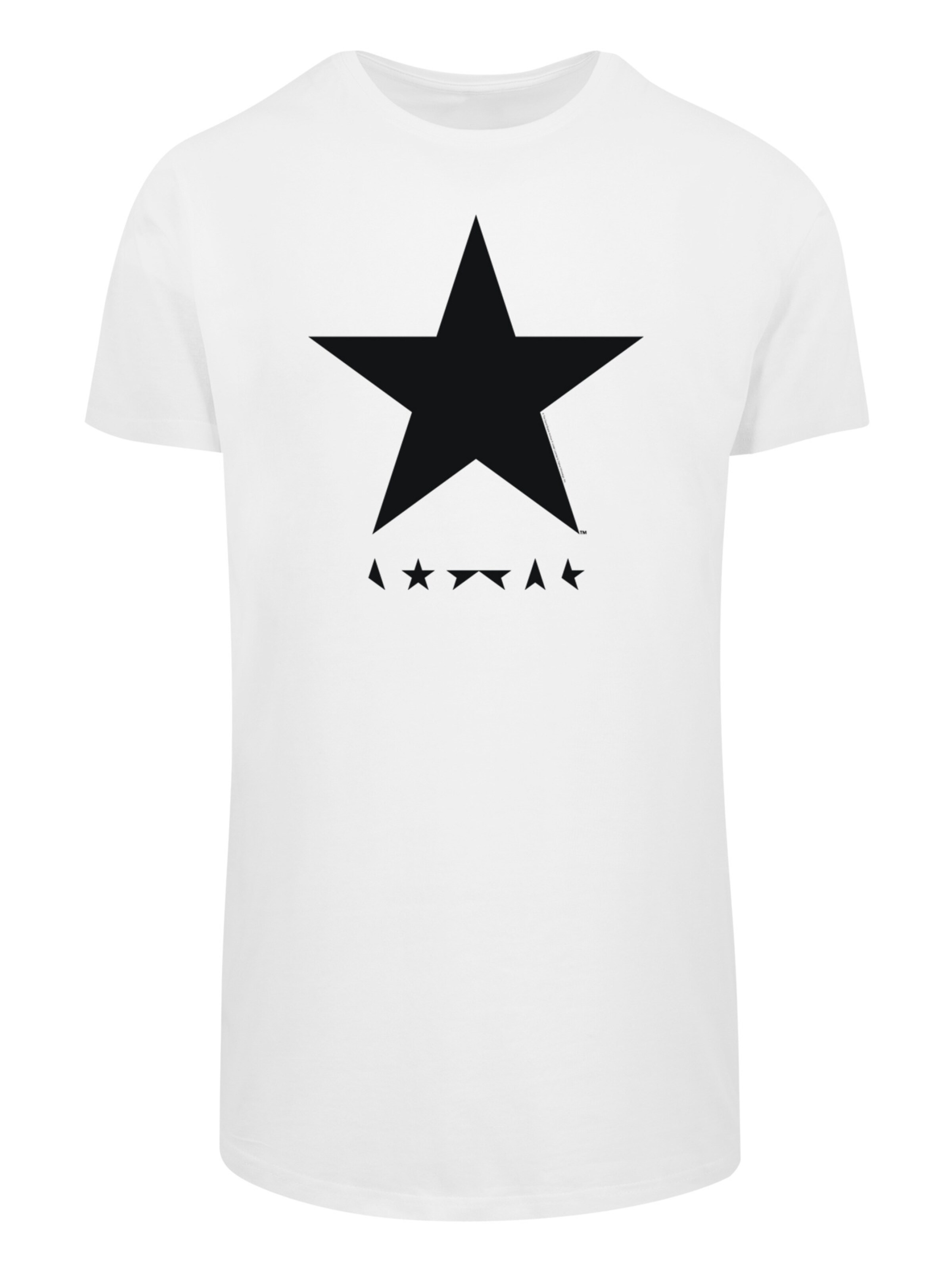 T-Shirt 'David Bowie' F4NT4STIC en blanc : devant