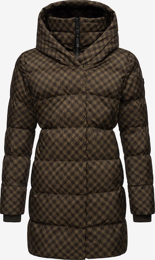 Ragwear Pitkä talvitakki 'Niara' koossa XS värissä ruskea / musta, Tuotenäkymä