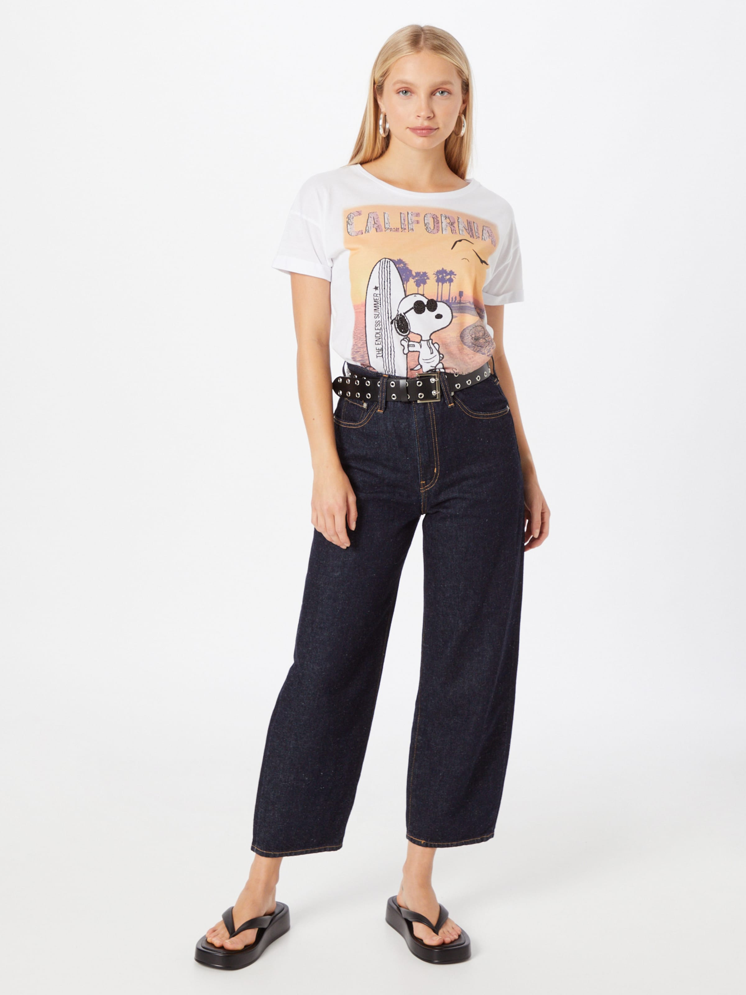 Frauen Shirts & Tops PRINCESS GOES HOLLYWOOD T-Shirt 'Snoopy California' in Weiß - OT39408