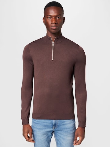 Only & Sons Sweater 'Wyler' in Brown: front