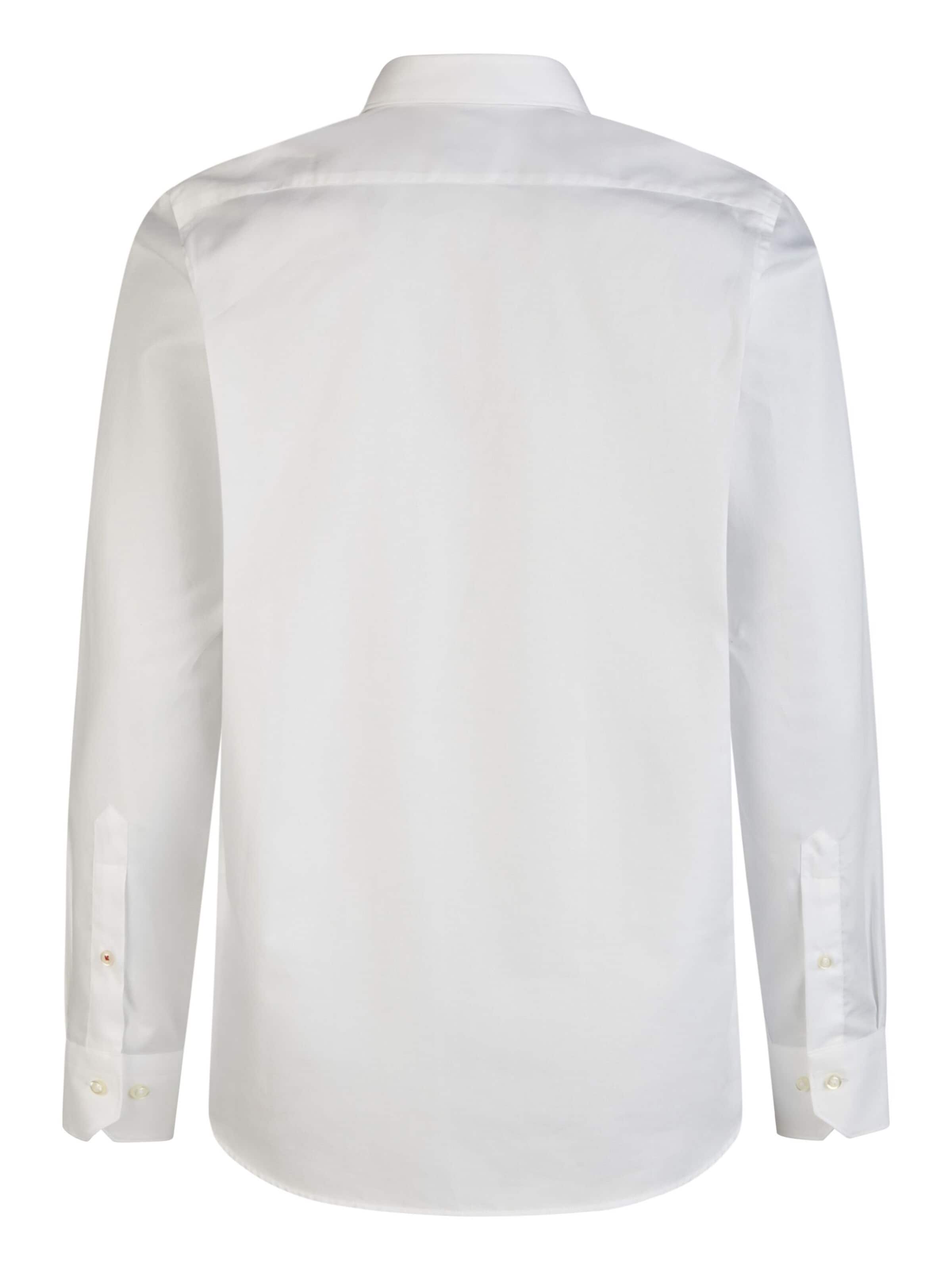 HECHTER PARIS Slim Fit Hemd in Modern Fit in Weiß