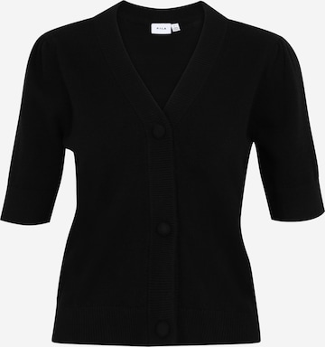 Vila Petite Knit Cardigan in Black: front