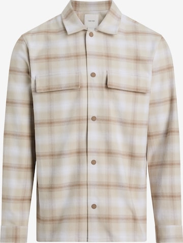 Coupe regular Chemise Calvin Klein Big & Tall en beige : devant
