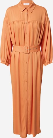EDITED - Vestido camisero 'Nina' en naranja: frente