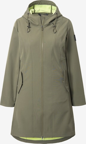 Ulla Popken Functionele mantel in Groen: voorkant