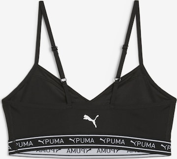 PUMA Bustier Sporttop in Schwarz