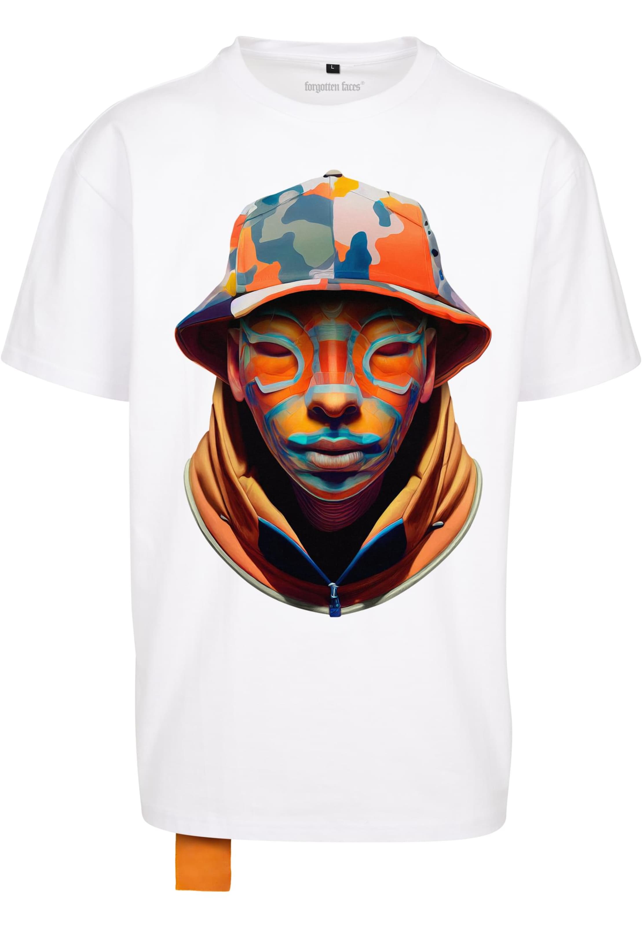 Forgotten Faces Shirt in White: front