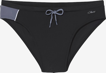 s.Oliver Badeshorts i sort: forside