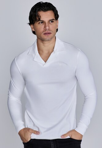 SikSilk Shirt in White: front