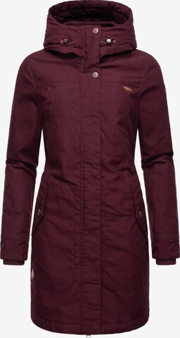 Manteau fonctionnel 'Jannisa' Ragwear en rouge : devant