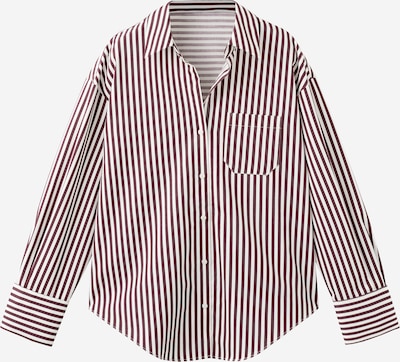 MANGO Pusero 'FONTANA' värissä ecru / viininpunainen, Tuotenäkymä