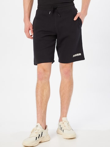 NAPAPIJRI Regular Pants 'BOX' in Black: front