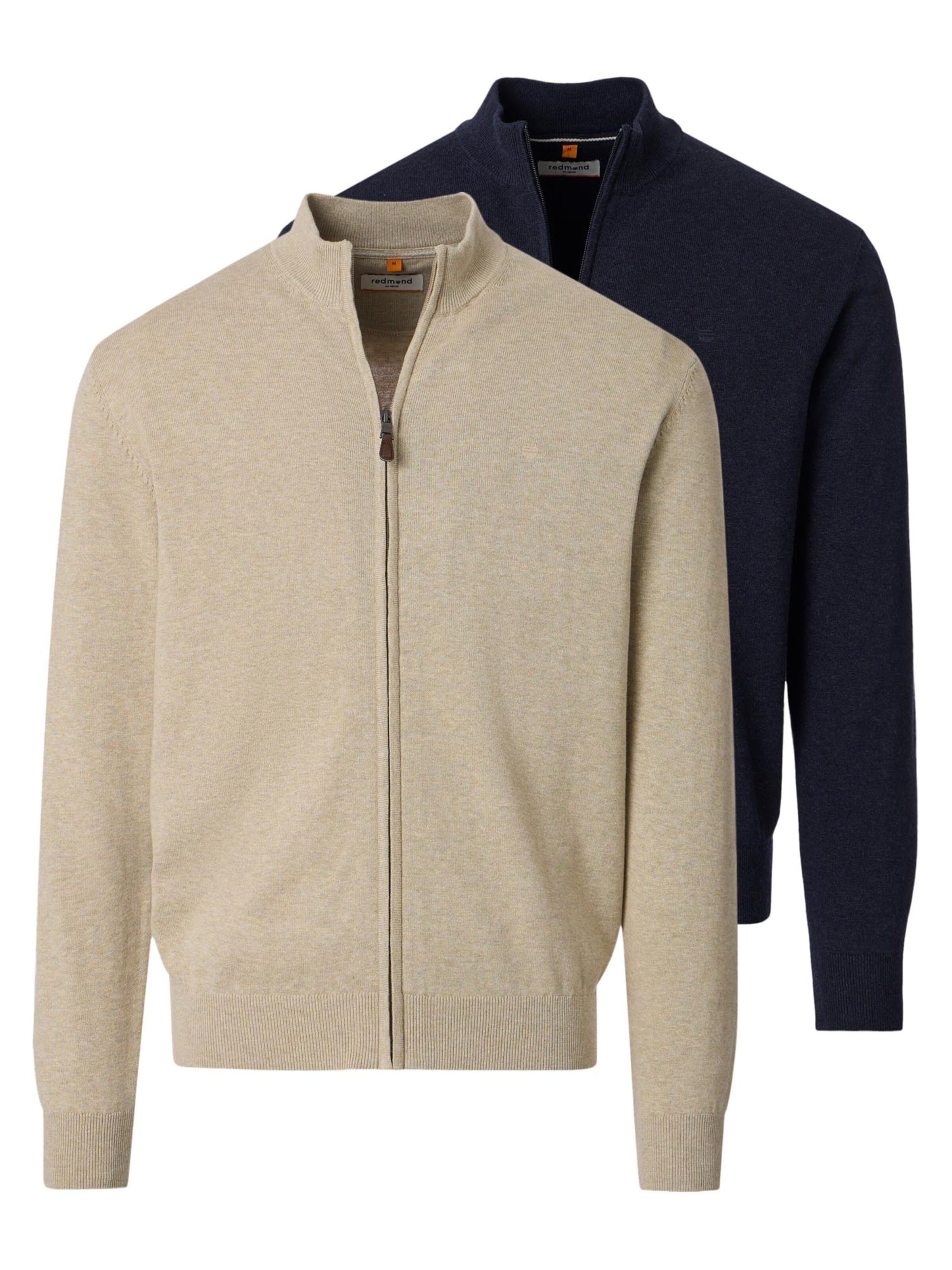 Vestes en maille 'Basic' redmond en bleu : devant