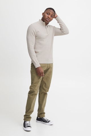 Casual Friday Stricktroyer 'Karlo' Structured Zipper Knit in Grau
