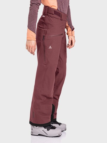 Schöffel Regular Outdoor trousers 'Pizac' in Red