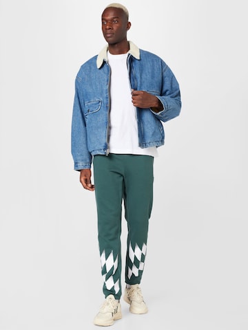 Tapered Pantaloni di ADIDAS ORIGINALS in verde